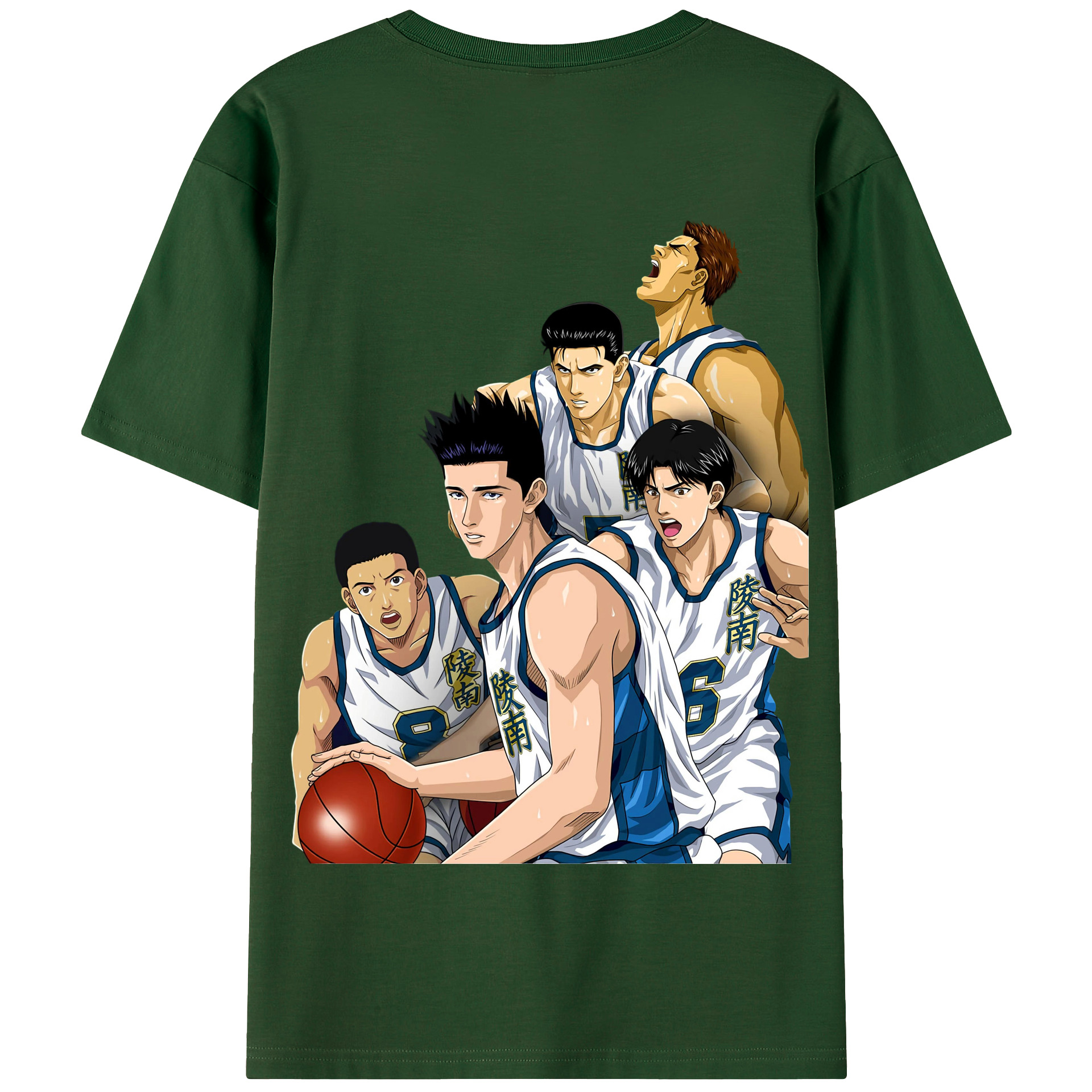 SLAM DUNK／スラムダンク 綿100％半袖Tシャツ（背面プリント）